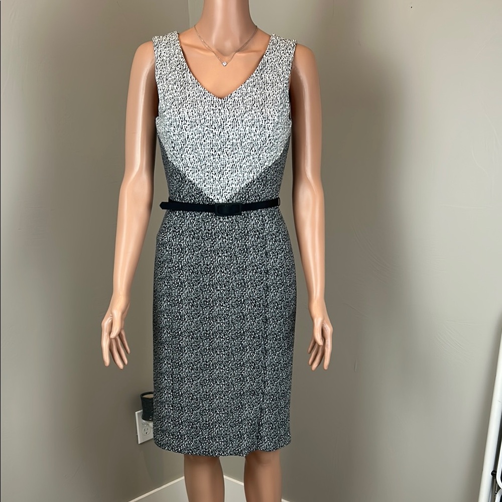 WHBM Elegant Black and White Women's Dress